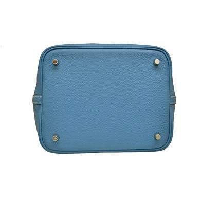 hermes Picotin MM Togo Leather blue